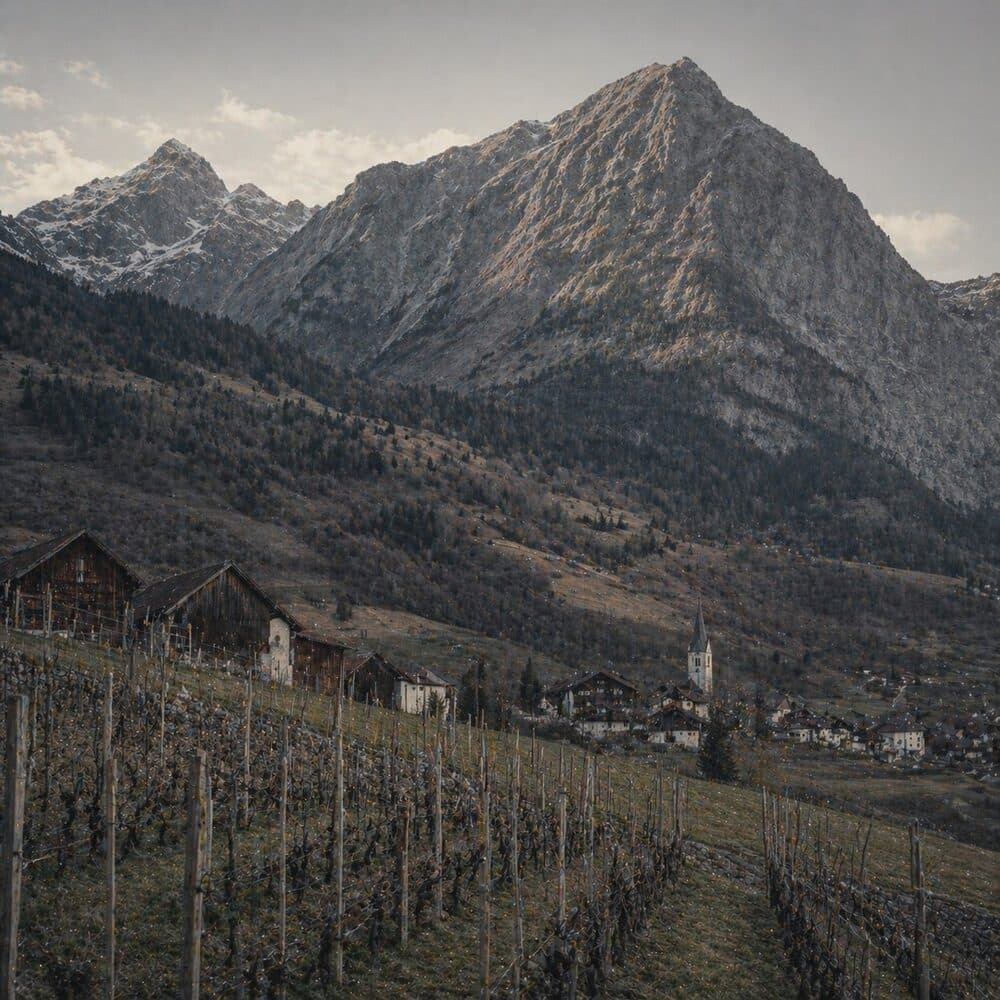 Vineyards in Graubünden, Switzerland